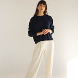 Mara White Tencel Trousers