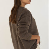 Claudia Alpaca Brown Jumper