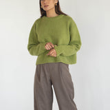Claudia Alpaca Pistachio Crewneck