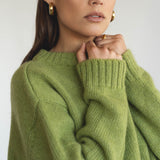 Claudia Alpaca Pistachio Crewneck