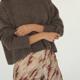 Claudia Alpaca Brown Crewneck