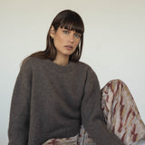 Claudia Alpaca Brown Crewneck