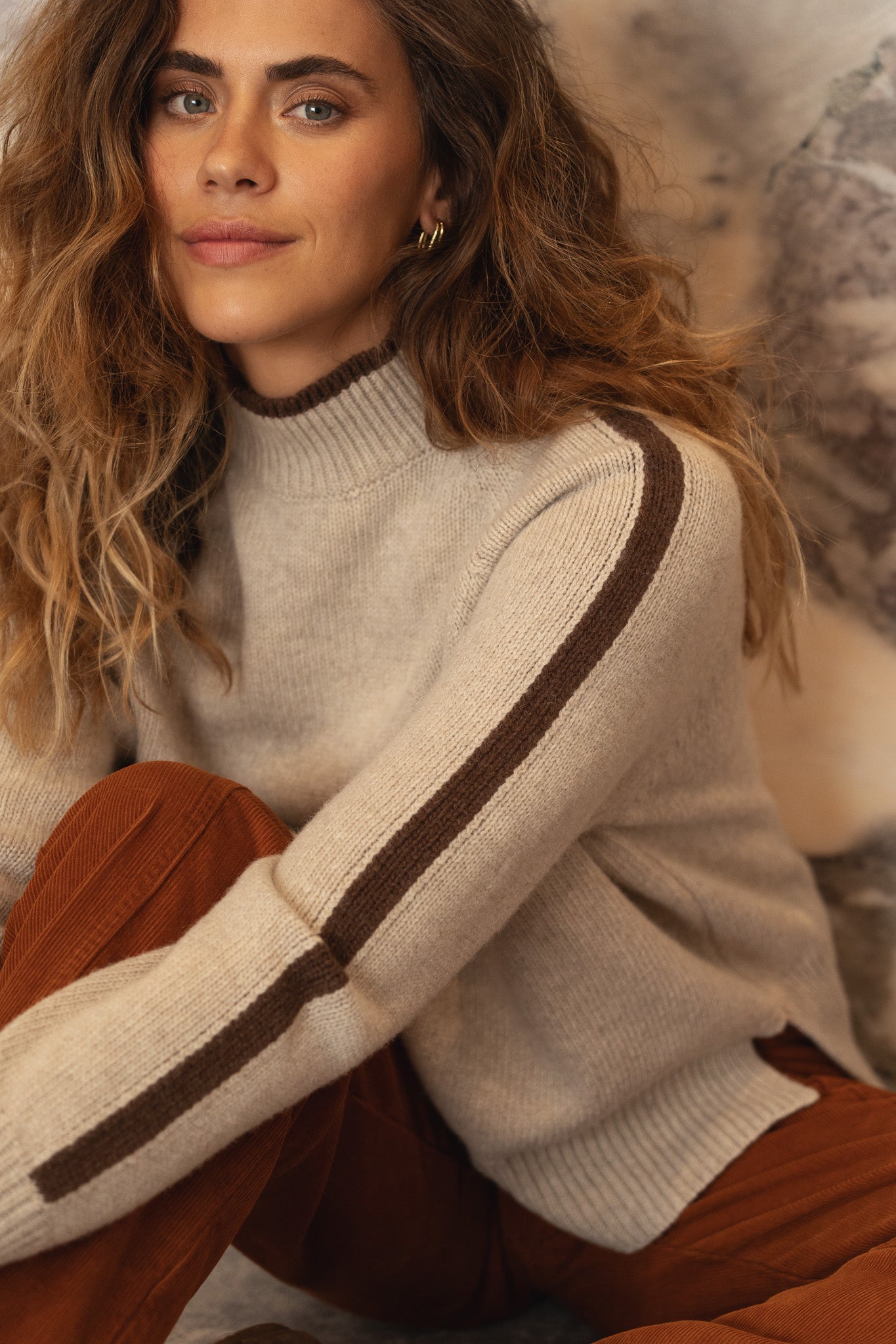 Agnes Beige Sweater - Näz - Sustainable Fashion Made in Portugal