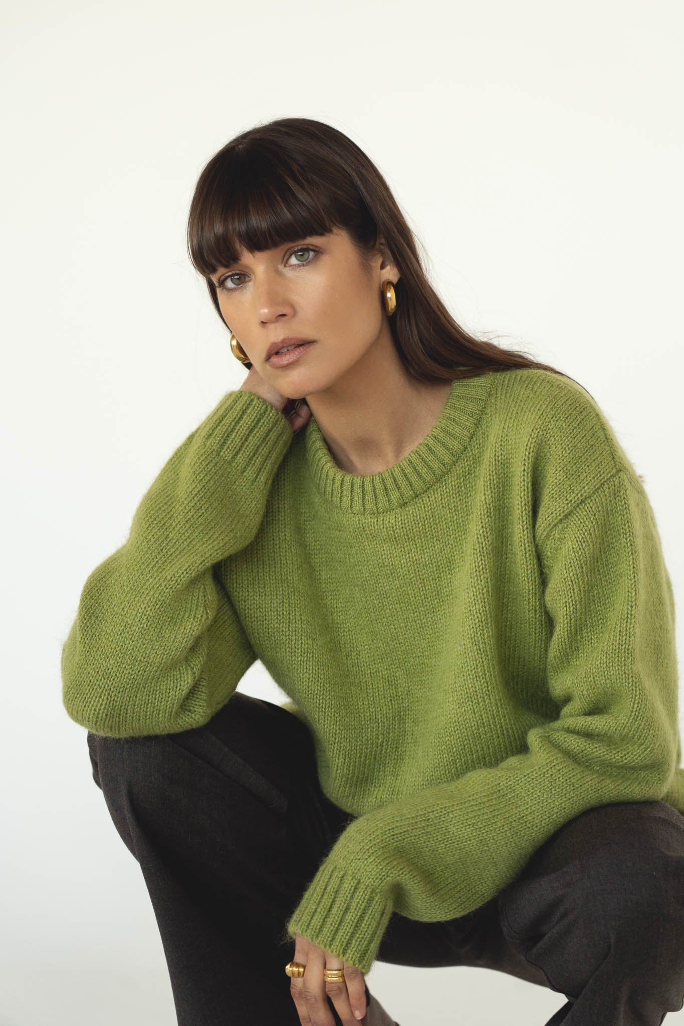 Claudia Alpaca Pistachio Jumper - Näz - Sustainable Fashion Made in Portugal