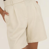 Elise White Tencel Shorts - Näz - Sustainable Fashion Made in Portugal