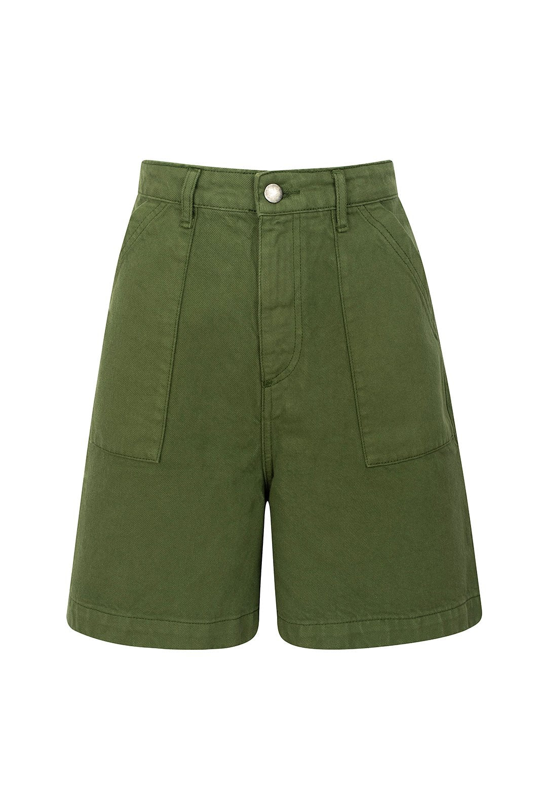 Karla Green Denim Shorts - Näz - Sustainable Fashion Made in Portugal