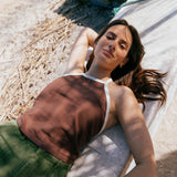 Liv Brown Jersey Top - Näz - Sustainable Fashion Made in Portugal