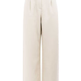 Mara White Tencel Trousers - Näz - Sustainable Fashion Made in Portugal