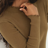 Ava Olive Turtleneck