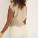 Alice Beige Knit Vest