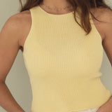 Claire Yellow Cotton Top