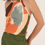 Liv Printed Jersey Top