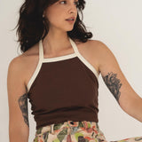 Liv Brown Jersey Top