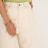 Elsa White Denim Trousers