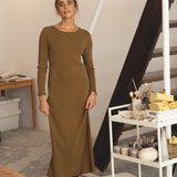 Ella Olive Rib Dress