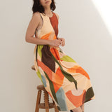 Elena Print Jersey Dress