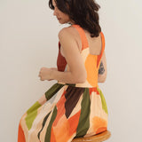 Elena Print Jersey Dress