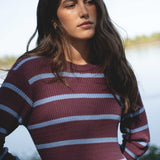 Victoria Eggplant Knit Dress