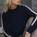 Agnes Navy Sweater