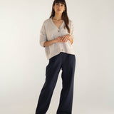 Sophia Cotton Grey Cardigan