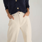 Elsa White Denim Trousers