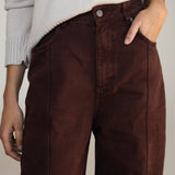 Elsa Brown Denim Trousers