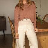 Elsa White Denim Trousers