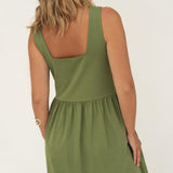 Elena Green Jersey Dress