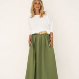 Elena Green Jersey Dress