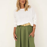 Elena Green Jersey Dress
