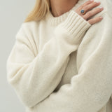 Claudia White Alpaca Jumper