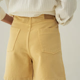 Karla Yellow Denim Shorts