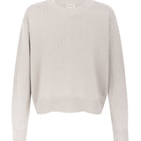 Claudia Grey Cotton Crewneck