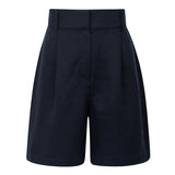 Elise Navy Tencel Shorts