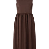 Elena Brown Jersey Dress