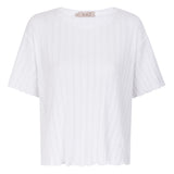 Dawn White Cotton T-shirt