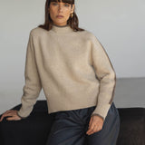 Agnes Beige Sweater - Näz - Sustainable Fashion Made in Portugal