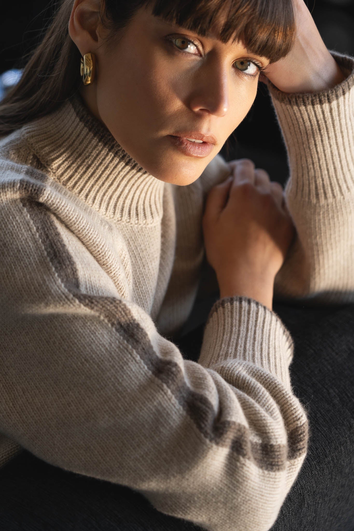 Agnes Beige Sweater - Näz - Sustainable Fashion Made in Portugal