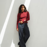 Ava Bordeaux Turtleneck - Näz - Sustainable Fashion Made in Portugal