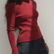 Ava Bordeaux Turtleneck - Näz - Sustainable Fashion Made in Portugal