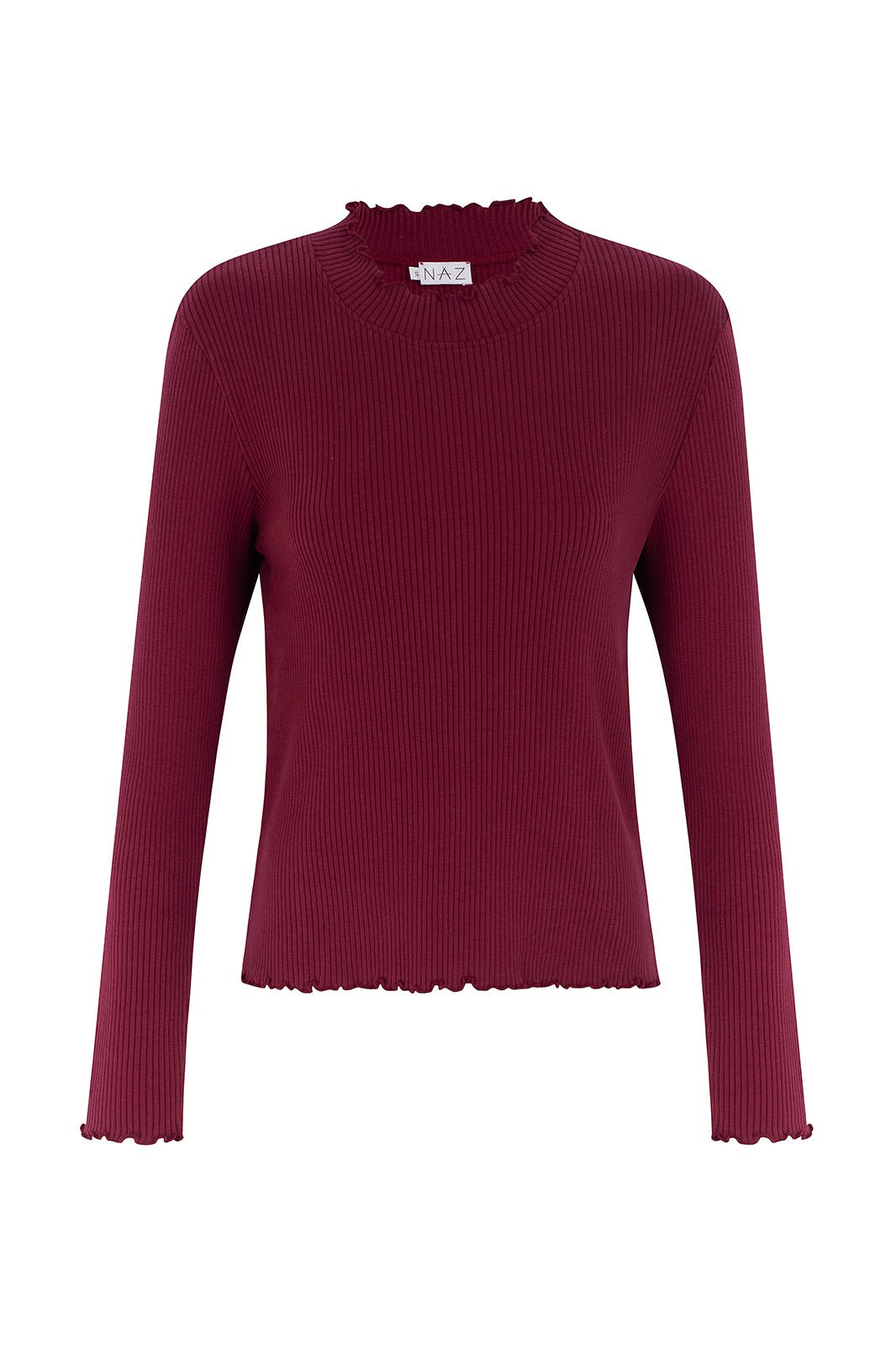 Ava Bordeaux Turtleneck - Näz - Sustainable Fashion Made in Portugal