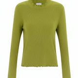 Ava Pistachio Turtleneck - Näz-Sustainable Fashion Made in Portugal