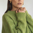 Claudia Alpaca Pistachio Crewneck - Näz - Sustainable Fashion Made in Portugal