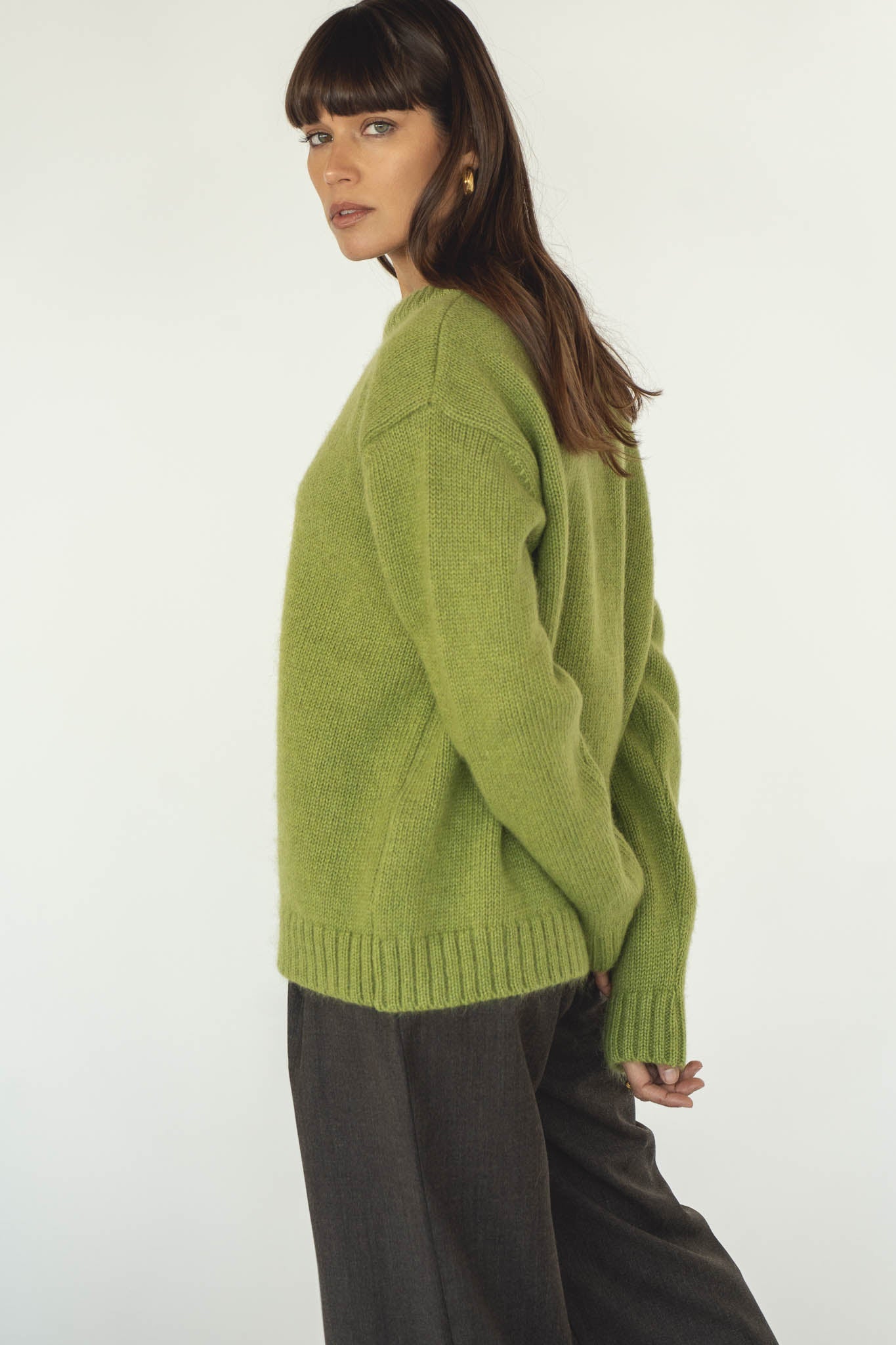 Pistachio Green Alpaca Jumper