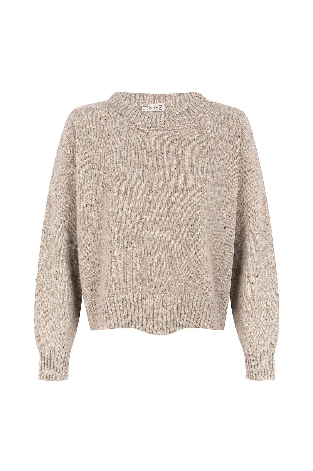 Claudia Beige Merino Neps - Näz-Sustainable Fashion Made in Portugal