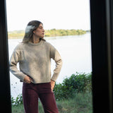 Claudia Beige Merino Neps - Näz-Sustainable Fashion Made in Portugal