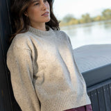 Claudia Beige Merino Neps - Näz-Sustainable Fashion Made in Portugal