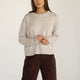 Claudia Grey Cotton Crewneck - Näz - Sustainable Fashion Made in Portugal