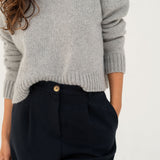 Claudia Grey Recycled Jumper - Näz - Sustainable Fashion Made in Portugal