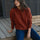 Claudia Orange Merino Neps - Näz-Sustainable Fashion Made in Portugal
